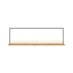 Ράφι Επιτοίχιο Palmor Χρυσό Δρυς-Λευκό 77x23.5x24.5cm