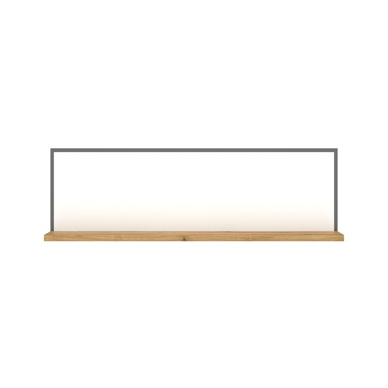 Ράφι Επιτοίχιο Palmor Χρυσό Δρυς-Λευκό 77x23.5x24.5cm