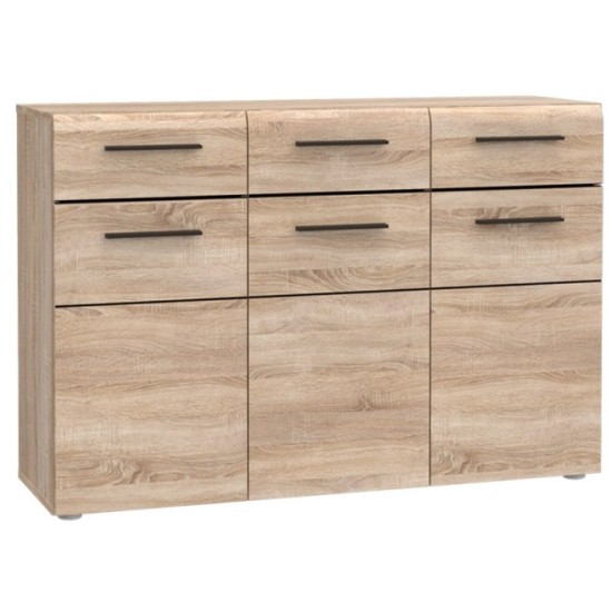 Μπουφές Solo 150x41x82cm Sonoma με Wenge και MDF Καμπυλωτό τελείωμα στις πόρτες