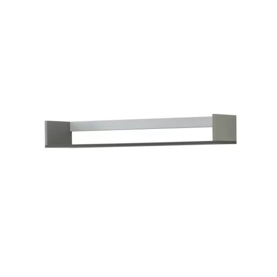 Κρεμαστό Ράφι Timmy Λευκό-Γραφίτη-Γκρι 120x25x16.6cm Κρεμαστό Ράφι Timmy Λευκό-Γραφίτη-Γκρι 120x25x16.6cm