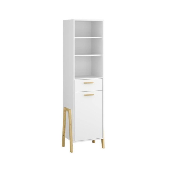 Βιβλιοθήκη Belle Λευκό 41x41x197cm Βιβλιοθήκη Belle Λευκό 41x41x197cm