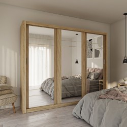 Ντουλάπα Grandio Σονόμα με καθρέφτη 250x60x215cm