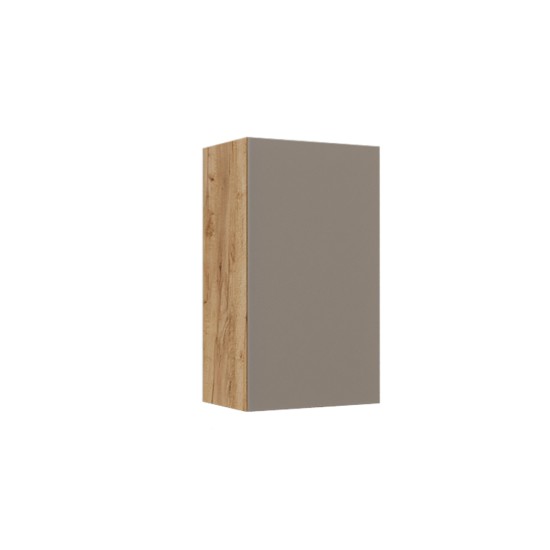 Κρεμαστό Ντουλάπι Callisto Χρυσό Δρυς-Γκρεζ 40x30x70cm