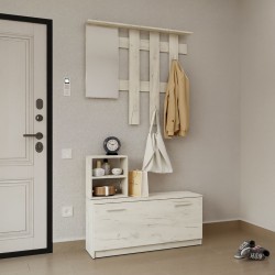 Σετ Εισόδου Reno-S Λευκό 100x32x200cm