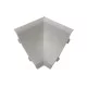 Γωνία Εσωτερική Αρμοκάλυπτρου Γκρι 4x2.5x4cm