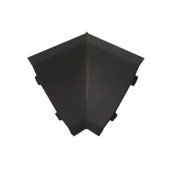 Γωνία Εσωτερική Αρμοκάλυπτρου Μαύρη 4x2.5x4cm