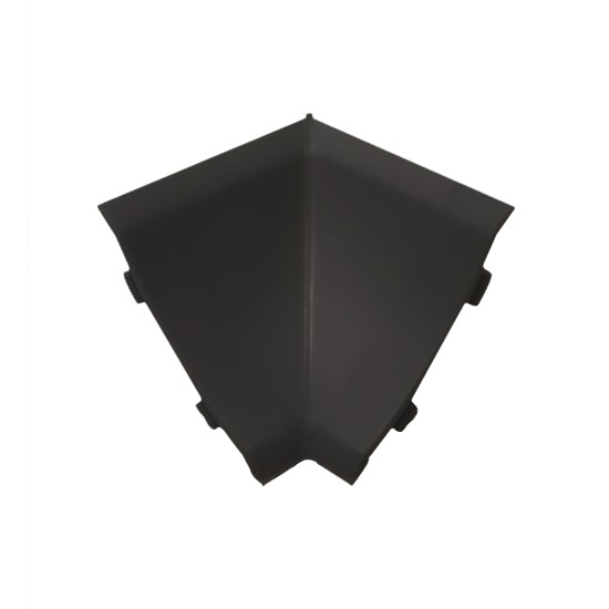 Γωνία Εσωτερική Αρμοκάλυπτρου Μαύρη 4x2.5x4cm