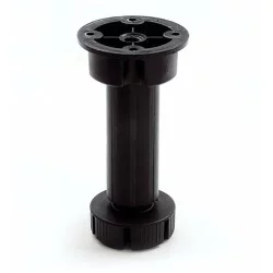 Πόδι για Ντουλάπι Κουζίνας Μαύρο 5x5x15cm