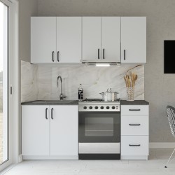 Κουζίνα Samos Modest 5 Τεμαχίων Λευκό
