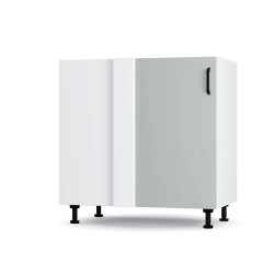 Modest Κάτω Γωνιακό Ντουλάπι Γκρι 100x48x82εκ