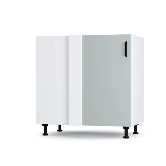 Modest Κάτω Γωνιακό Ντουλάπι Γκρι 100x48x82εκ