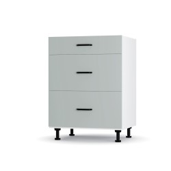 Modest Κάτω Ντουλάπι Συρταριέρα Γκρι  60x48x82εκ