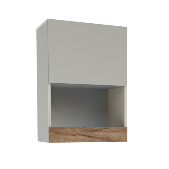 Σύνθεση Τηλεόρασης Melisa 240x45x180εκ Χρυσός Δρύς Με Λευκό