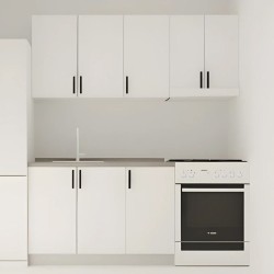 Κουζίνα Modest Σετ 5 Κουτιών Λευκή Άνω Κουτιά 170cm Κάτω 110cm