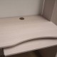 Γραφείο Cross Λευκό Latte-Mόκκα 120x59,2x202εκ