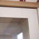 Βιτρίνα VERNE Μονόφυλλη 59.7x37.2x191.6cm Λευκό-Φυσικός Δρυς