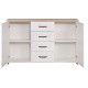 ΜΠΟΥΦΕΣ VERNE 147.9x37.2x91.8cm Λευκό-Φυσικό Δρυς
