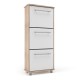 Παπουτσοθήκη Niag 5803D 58x26.5x132εκ Σονόμα-Λευκή