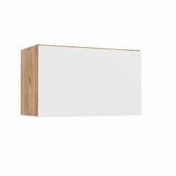 Επιτοίχιο ντουλάπι Απορροφητήρα κουζίνας Soft Λευκό με βελανιδιά Διαστάσεις 60x30,5x36εκ