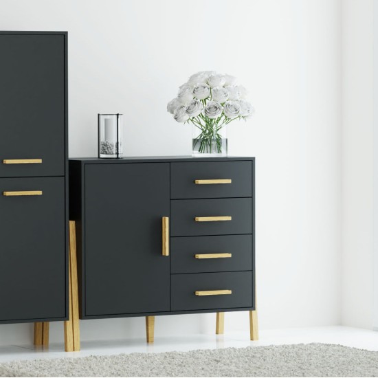 Μπουφές Belle Ανθρακί 102.5x41x91cm Μπουφές Belle Ανθρακί 102.5x41x91cm