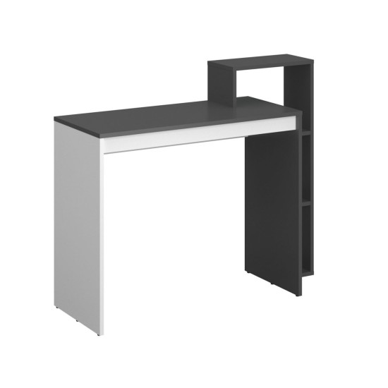 Γραφείο 110ΝSΟ Γραφίτη-Λευκό 110x40x90cm