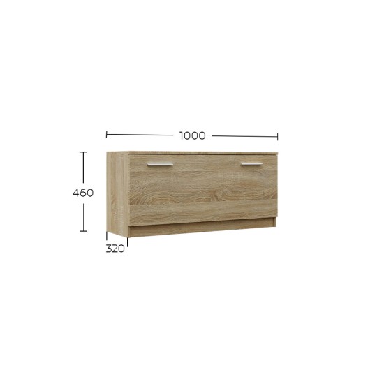 Παπουτσοθήκη Reno Σονόμα 100x32x46cm