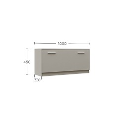 Παπουτσοθήκη Reno Cashmere 100x32x46cm