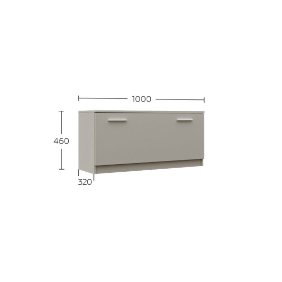 Παπουτσοθήκη Reno Cashmere 100x32x46cm