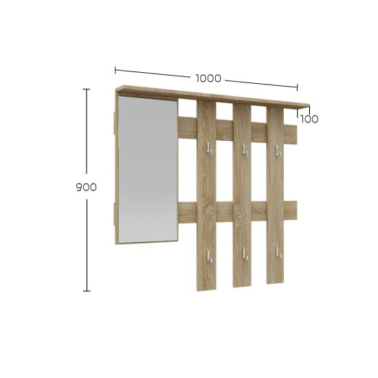 Σετ Εισόδου Reno-S Σονόμα 60x32x200cm