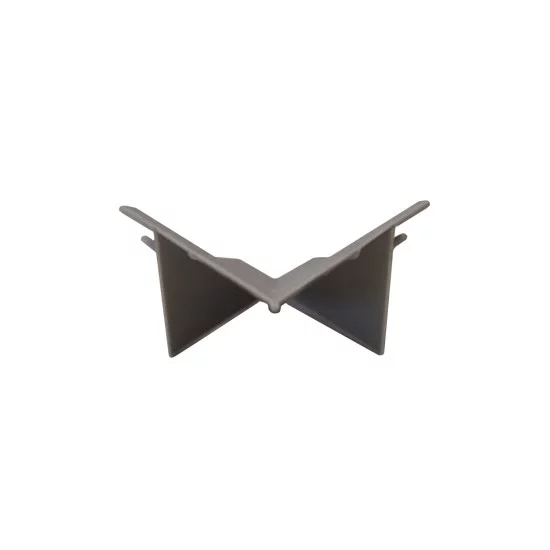 Γωνία Εσωτερική Αρμοκάλυπτρου Γκρι 4x2.5x4cm