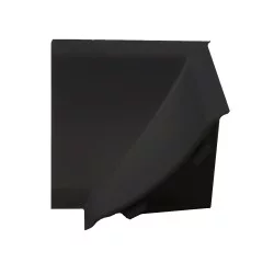 Γωνία Εσωτερική Αρμοκάλυπτρου Μαύρη 4x2.5x4cm