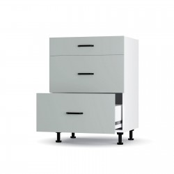 Modest Κάτω Ντουλάπι Συρταριέρα Γκρι  60x48x82εκ