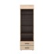 Βιβλιοθήκη Solo 2S 60x41x197 Sonoma με Wenge και MDF Καμπυλωτό τελείωμα