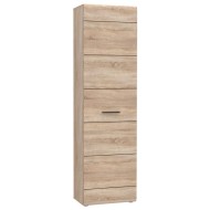 Ντουλάπα Μονόφυλλη Εισόδου Solo 55x34x197 Sonoma Wenge και MDF