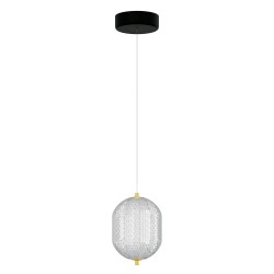 Φωτιστικό Κρεμαστό Led 18W 4000K Χρυσό 20x15x120cm