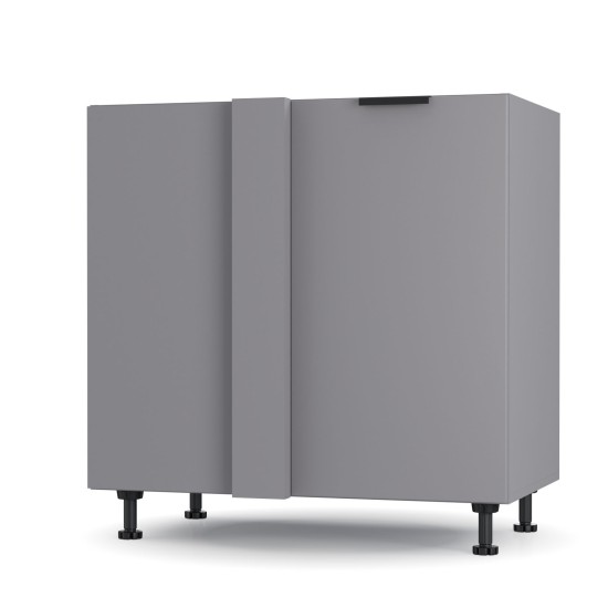 Craft Κάτω Γωνιακό Ντουλάπι Γραφίτη 100x48x82cm