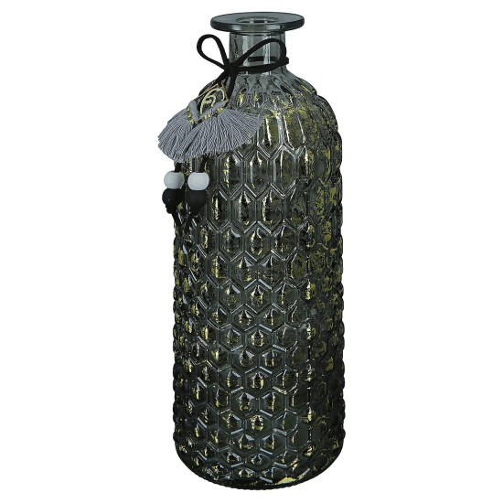 Βάζο Μπουκάλι Γυαλί 8.5x8.5x25cm Σε 3 Χρώματα Βάζο Μπουκάλι Γυαλί 8.5x8.5x25cm Σε 3 Χρώματα