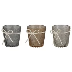 Θήκη Ρεσώ  Γυαλί 7.5x7.5cm Σε 3 Χρώματα