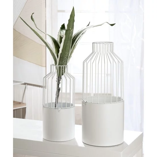 Κασπώ  Λευκό Μέταλλο 35cm