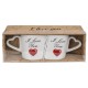 Κούπα Διπλή 'I Love You' Λευκό Κεραμικό 8.5x9cm 2Τμχ Κούπα Διπλή 'I Love You' Λευκό Κεραμικό 8.5x9cm 2Τμχ