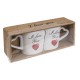 Κούπα Διπλή 'I Love You' Λευκό Κεραμικό 8.5x9cm 2Τμχ Κούπα Διπλή 'I Love You' Λευκό Κεραμικό 8.5x9cm 2Τμχ
