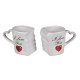 Κούπα Διπλή 'I Love You' Λευκό Κεραμικό 8.5x9cm 2Τμχ Κούπα Διπλή 'I Love You' Λευκό Κεραμικό 8.5x9cm 2Τμχ