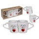 Κούπα Διπλή 'I Love You' Λευκό Κεραμικό 8.5x9cm 2Τμχ Κούπα Διπλή 'I Love You' Λευκό Κεραμικό 8.5x9cm 2Τμχ