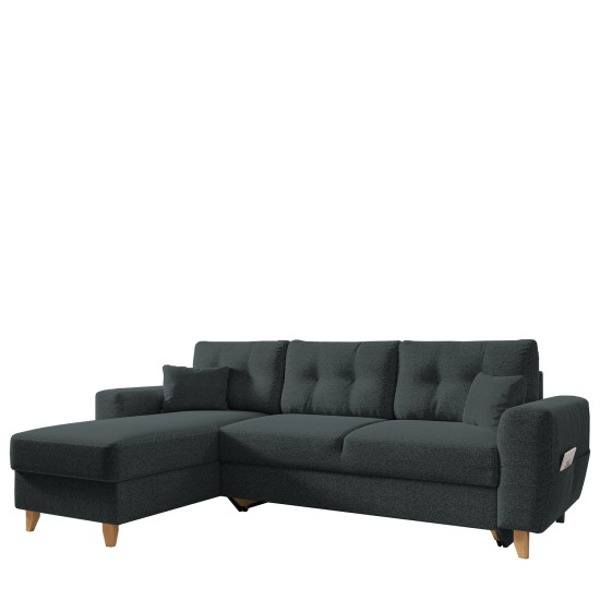 Καναπές Γωνιακός Αναστρέψιμη Γωνία JESSIE 235x160x85cm Σκούρο Γκρι Καναπές Γωνιακός Αναστρέψιμη Γωνία JESSIE 235x160x85cm Σκούρο Γκρι
