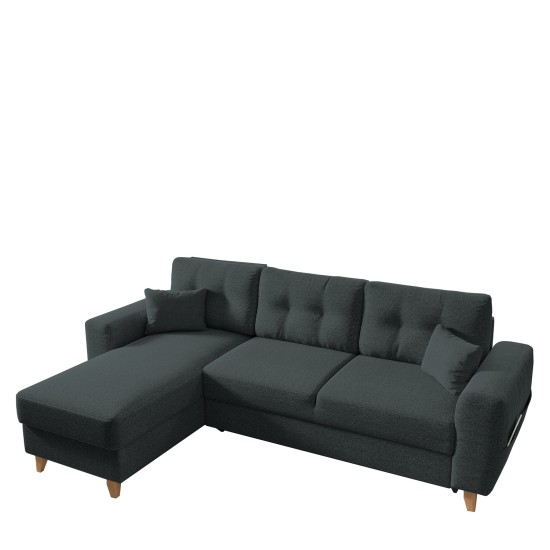 Καναπές Γωνιακός Αναστρέψιμη Γωνία JESSIE 235x160x85cm Σκούρο Γκρι Καναπές Γωνιακός Αναστρέψιμη Γωνία JESSIE 235x160x85cm Σκούρο Γκρι