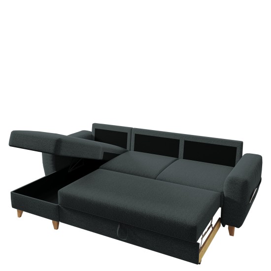 Καναπές Γωνιακός Αναστρέψιμη Γωνία JESSIE 235x160x85cm Σκούρο Γκρι Καναπές Γωνιακός Αναστρέψιμη Γωνία JESSIE 235x160x85cm Σκούρο Γκρι