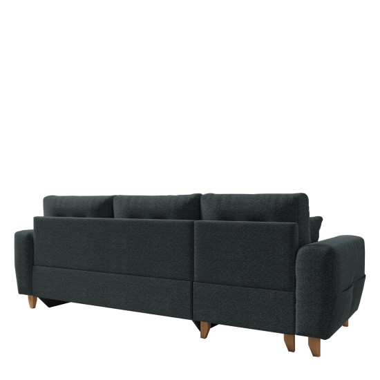Καναπές Γωνιακός Αναστρέψιμη Γωνία JESSIE 235x160x85cm Σκούρο Γκρι Καναπές Γωνιακός Αναστρέψιμη Γωνία JESSIE 235x160x85cm Σκούρο Γκρι