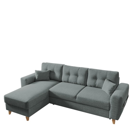 Καναπές Γωνιακός Αναστρέψιμη Γωνία JESSIE 235x160x85cm Ανοιχτό Γκρι Καναπές Γωνιακός Αναστρέψιμη Γωνία JESSIE 235x160x85cm Ανοιχτό Γκρι