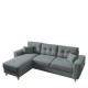 Καναπές Γωνιακός Αναστρέψιμη Γωνία JESSIE 235x160x85cm Ανοιχτό Γκρι Καναπές Γωνιακός Αναστρέψιμη Γωνία JESSIE 235x160x85cm Ανοιχτό Γκρι