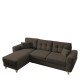 Καναπές Γωνιακός Αναστρέψιμη Γωνία JESSIE 235x160x85cm Καφέ Καναπές Γωνιακός Αναστρέψιμη Γωνία JESSIE 235x160x85cm Καφέ